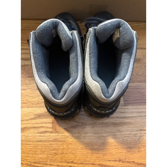 Merrell Kids Size 7.5 Hiking Boots Waterproof Leather & Mesh High Top Gray/Black - Picture 6 of 11